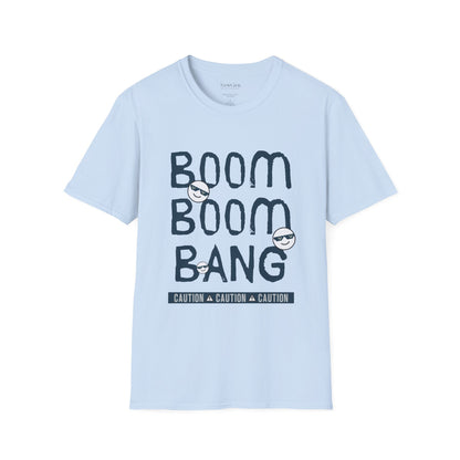 Boom Boom Bang - Funny Attitude Cool Emoji Statement Artwork Tee