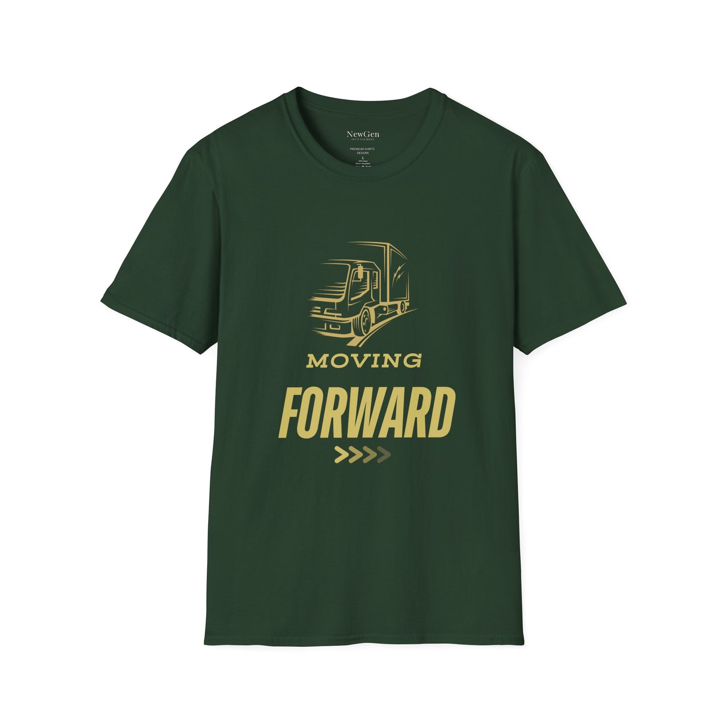 Moving Forward - Truck Driver Motivational Statement Artwork Tee