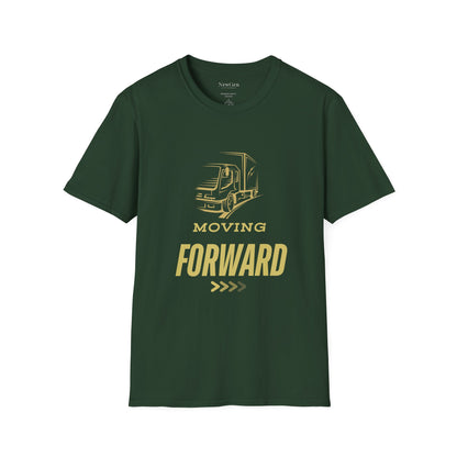 Moving Forward - Truck Driver Motivational Statement Artwork Tee