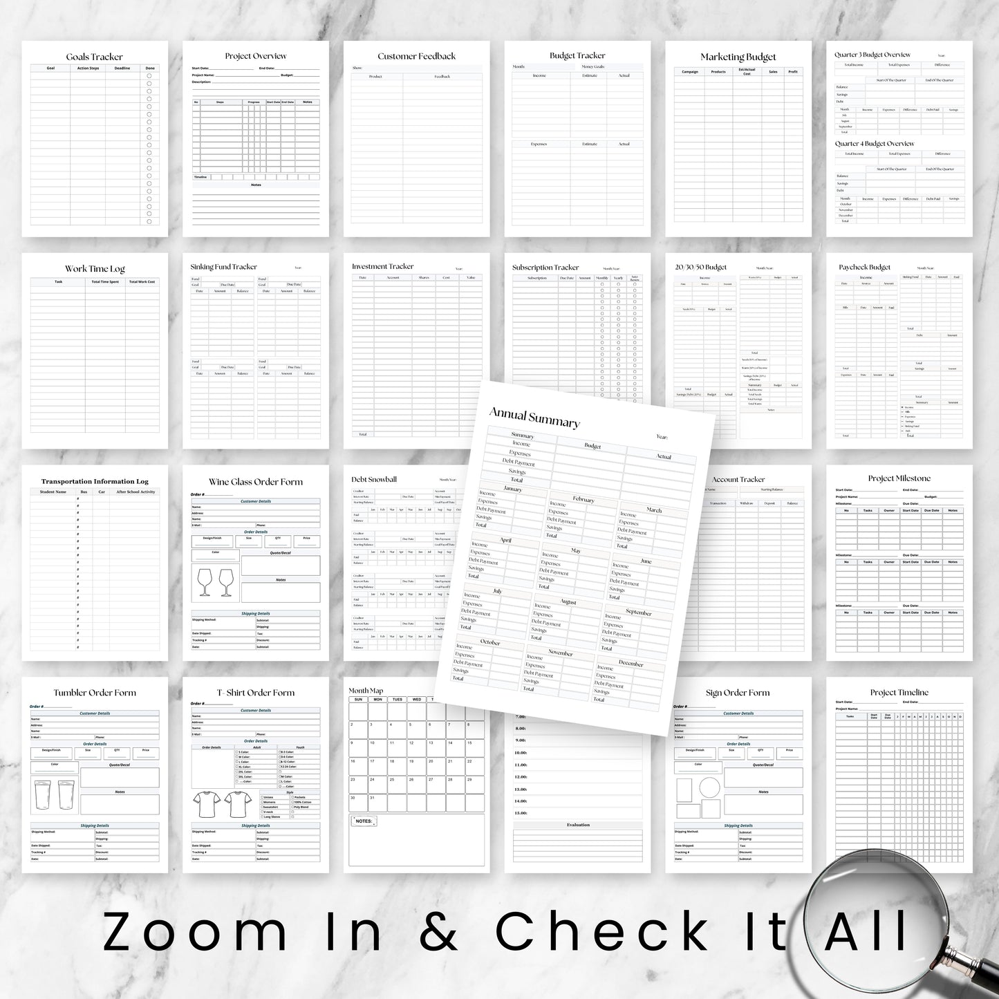 All In One Business Planner Bundle 2026