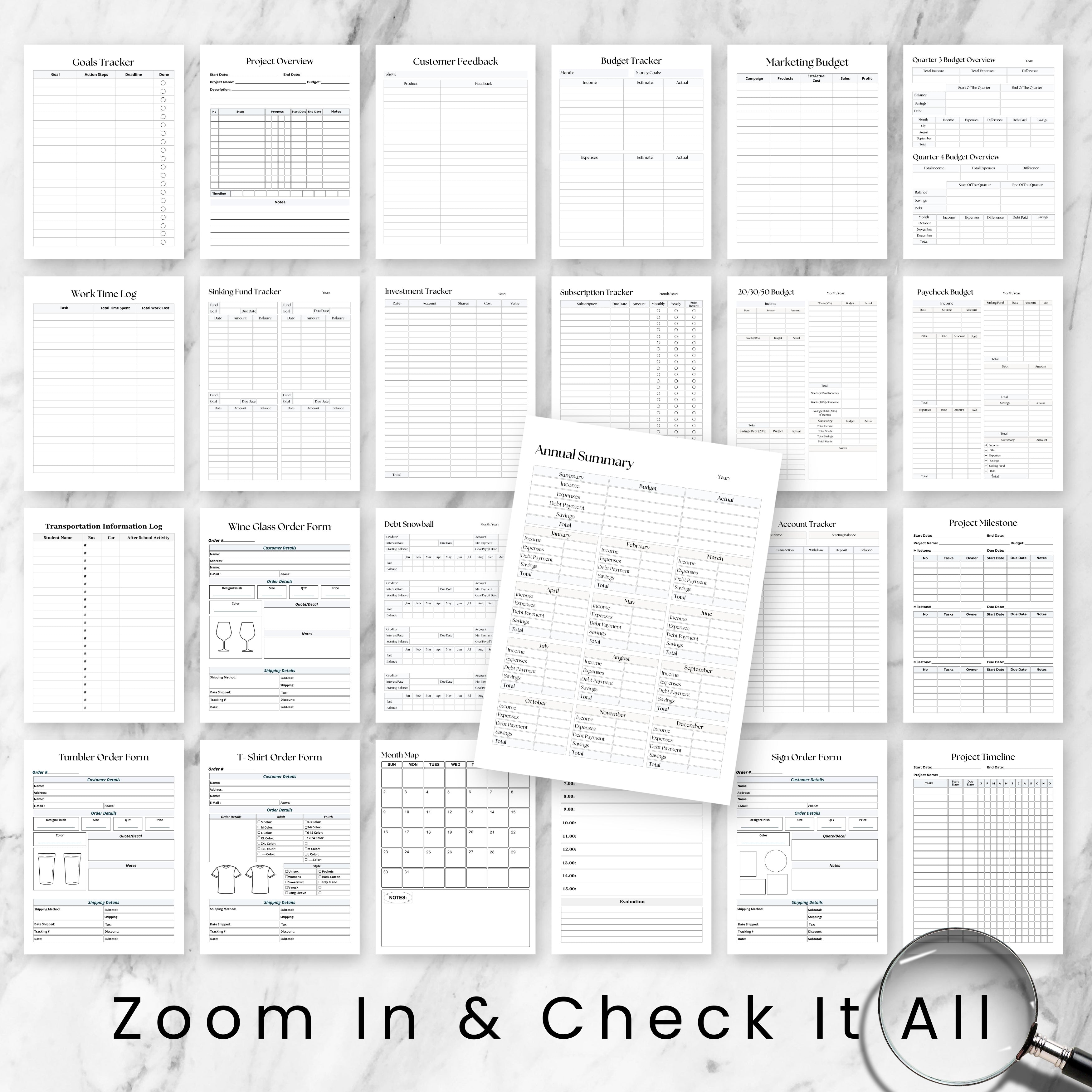All In One Business Planner Bundle 2026