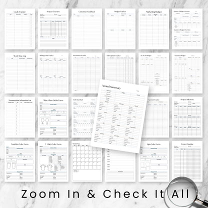 All In One Business Planner Bundle 2026
