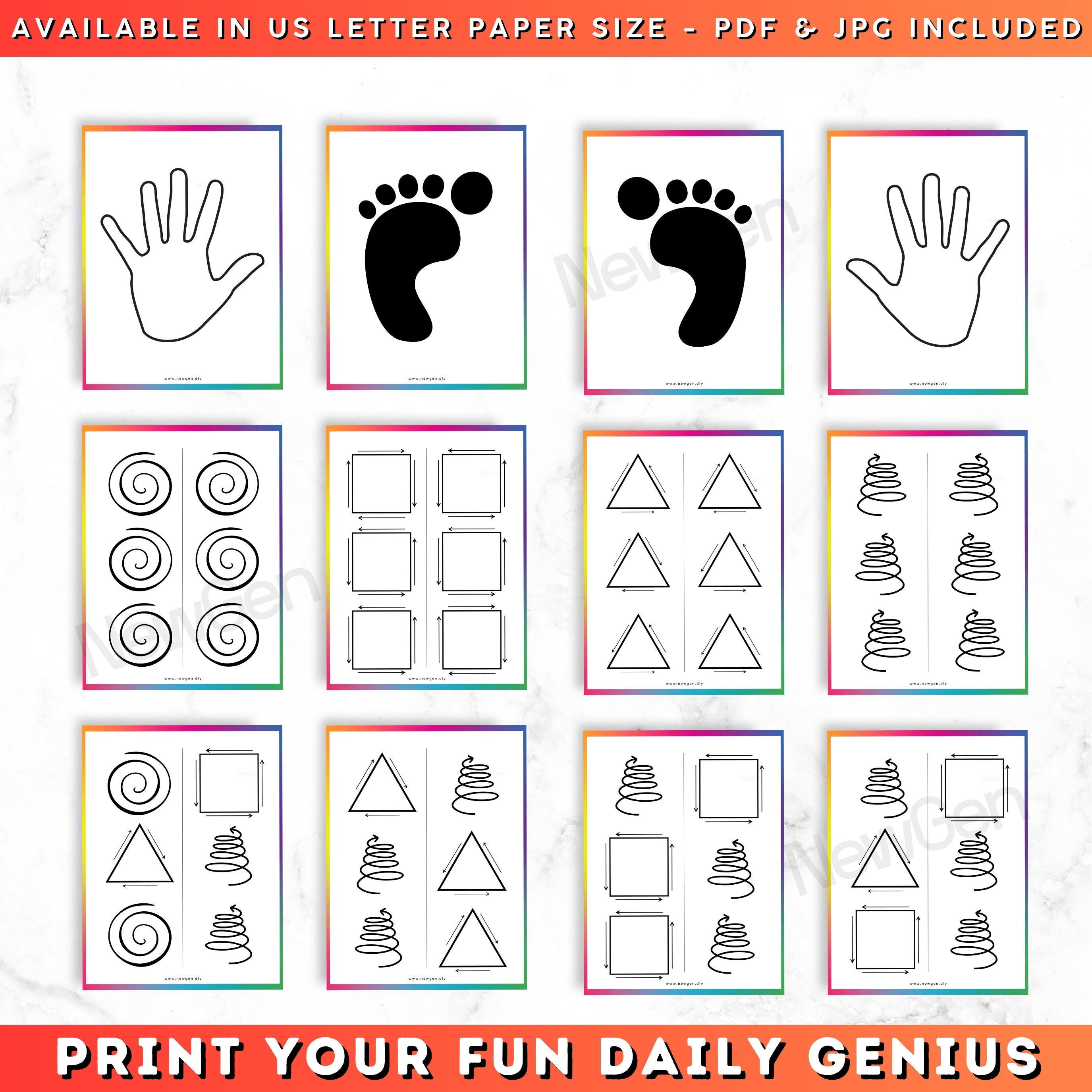 Brain Gym Bundle - 125 Premium Printable Cognitive Activity Sheets