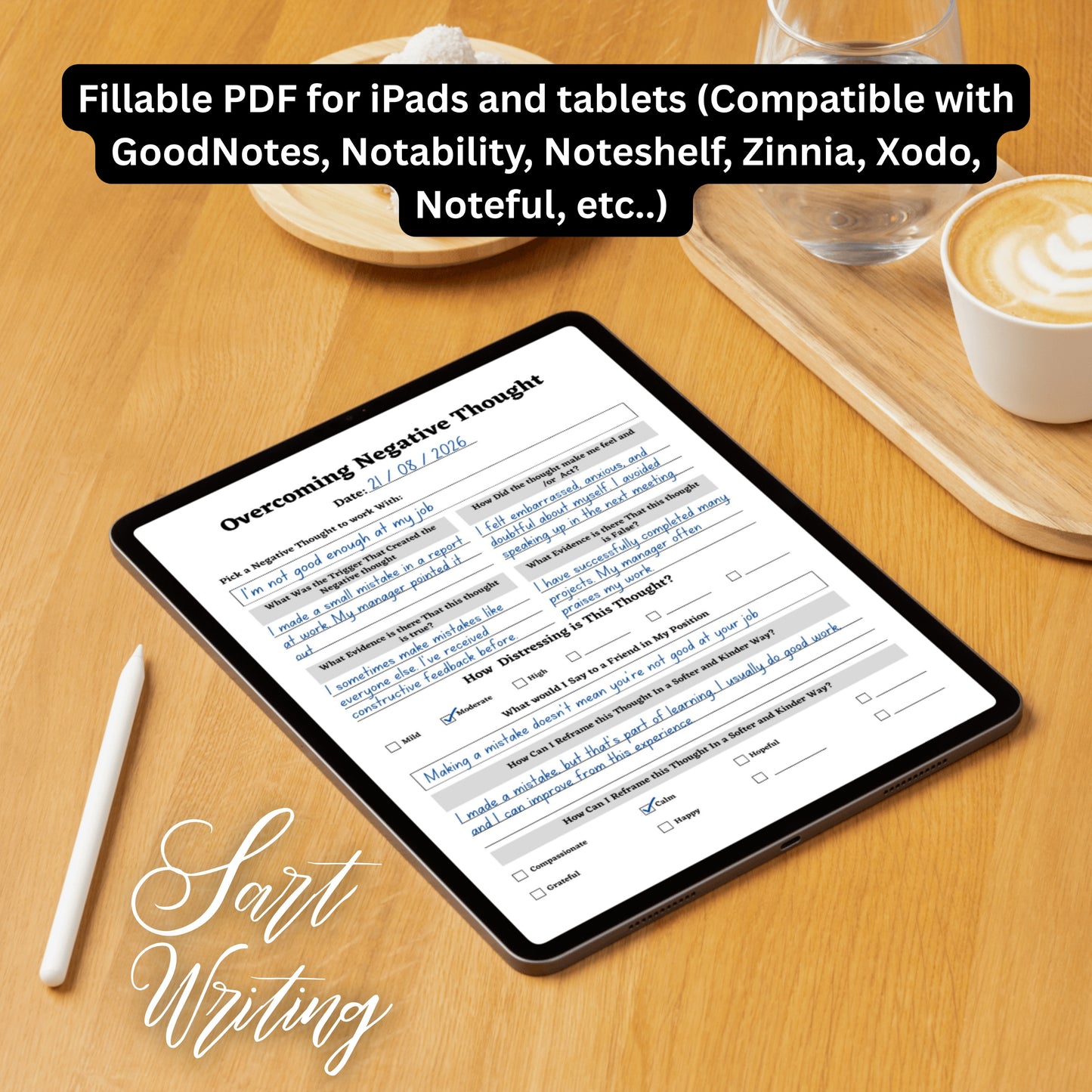 Overcoming Negative Thoughts Paper Sheet