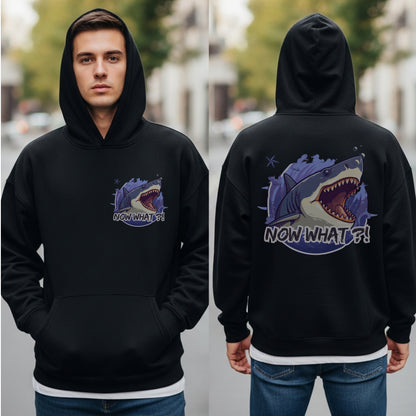 Now What Shark - Funny Ocean Adventure Statement Artwork