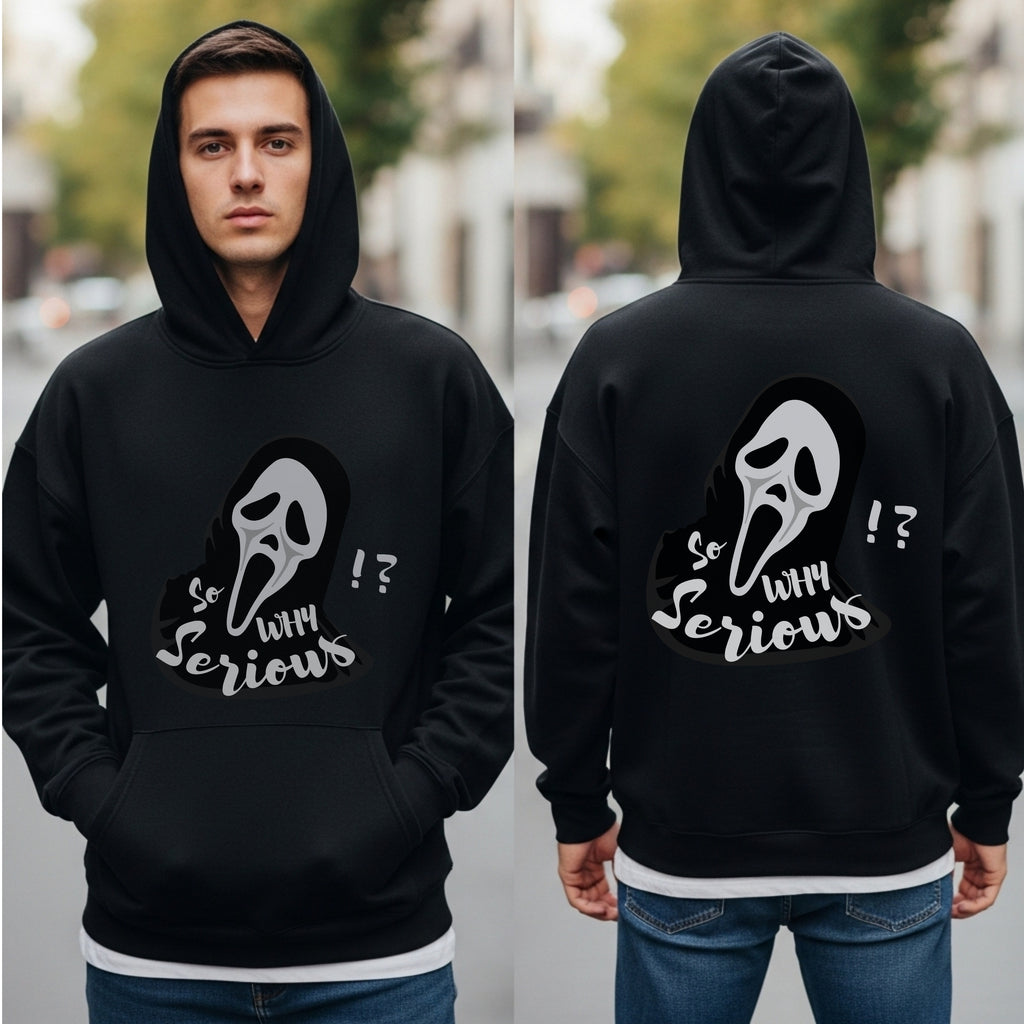 Why So Serious ?! - Horror Comedy Scream Face Statement Artwork