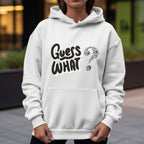 Guess What? - Playful Question Mark Typography Mystery Surprise Conversation Starter Artwork