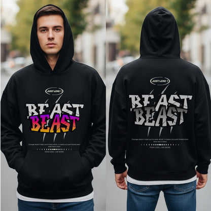 Just Like Beast - Bold Gradient Motivational Statement Artwork