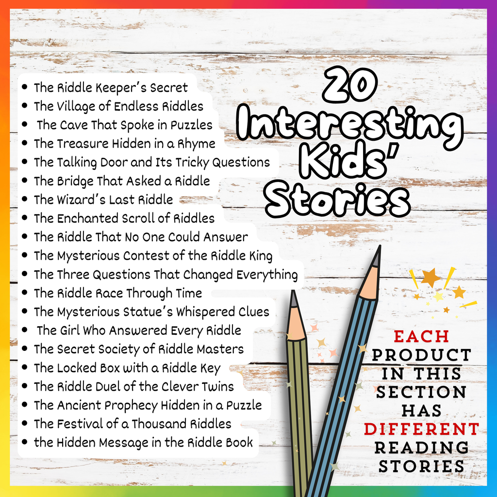 Riddles Reading Stories