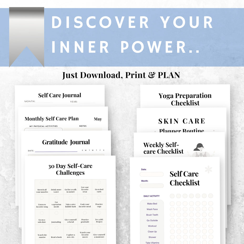 Selfcare & Wellness Planner Bundle