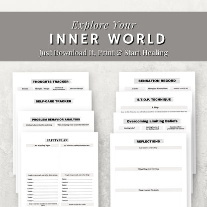 Mental Health Planner & Journal Bundle