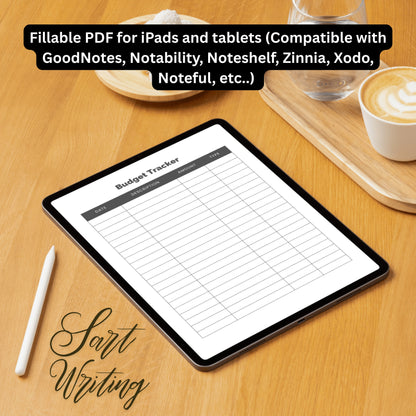 Budget Tracker PDF Paper