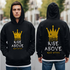 Rise Above Rule Within - Crown Dripping Motivational Statement Artwork