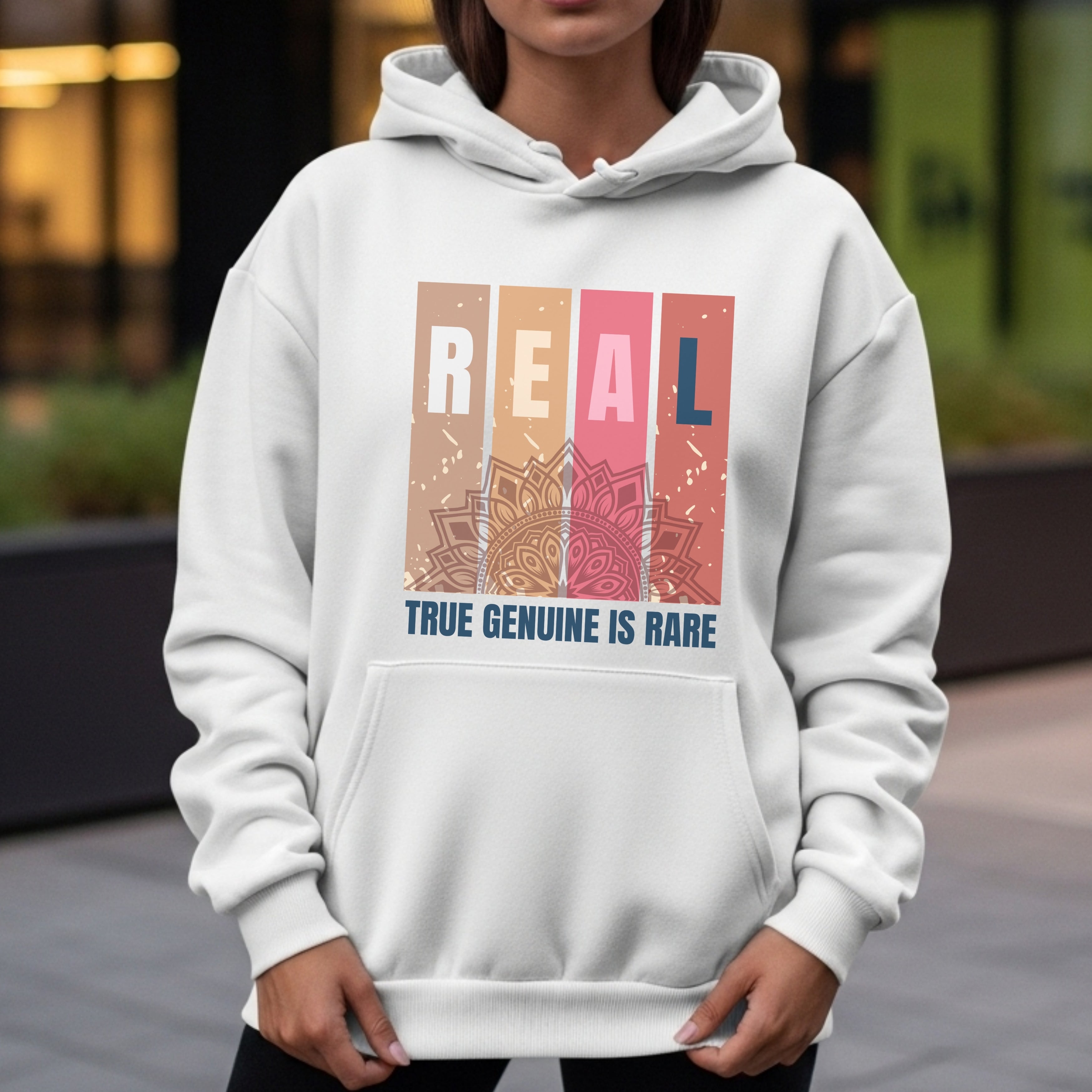 Real True Genuine Is Rare - Mandala Authenticity Rarity Statement Artwrok