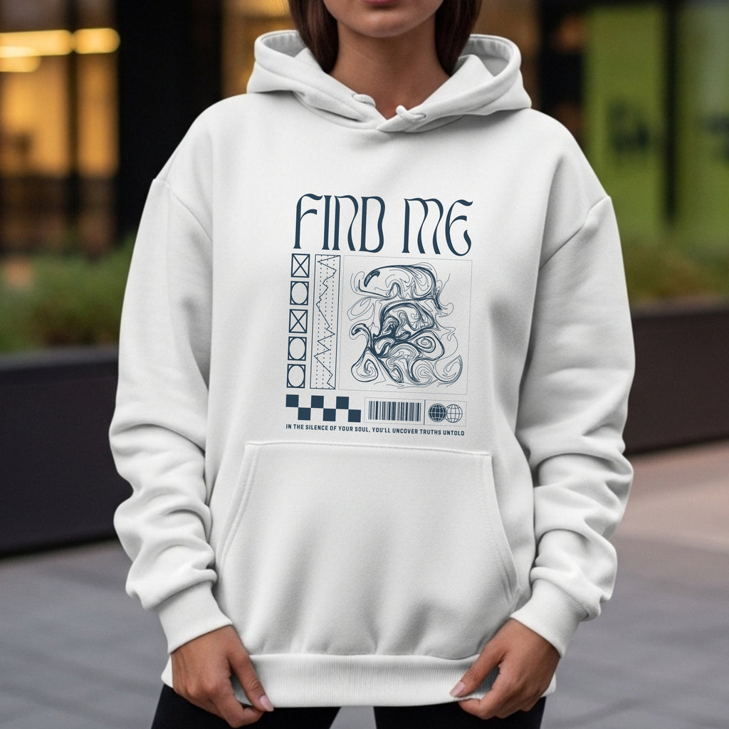 Find Me In Silence Of Your Soul - Gothic Mystical Self-Discovery Statement Artwork