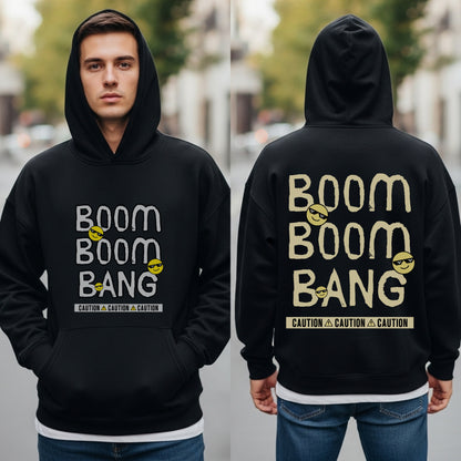 Boom Boom Bang - Funny Attitude Cool Emoji Statement Artwork