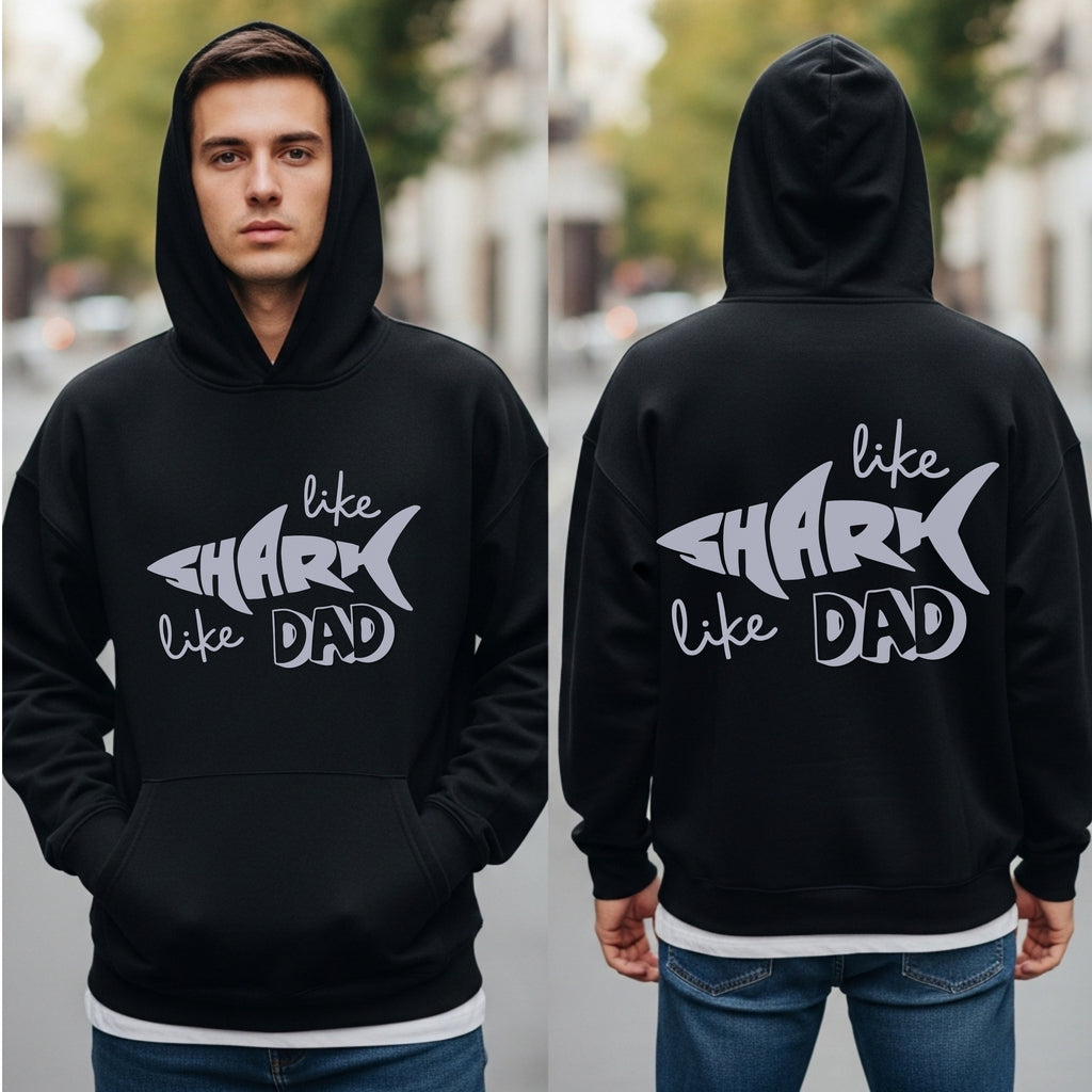 Like Shark Like Dad - Funny Father's Day Statement Artwork