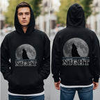 Secrets Bloom Through Night - Wolf Moon Mysterious Statement Artwork