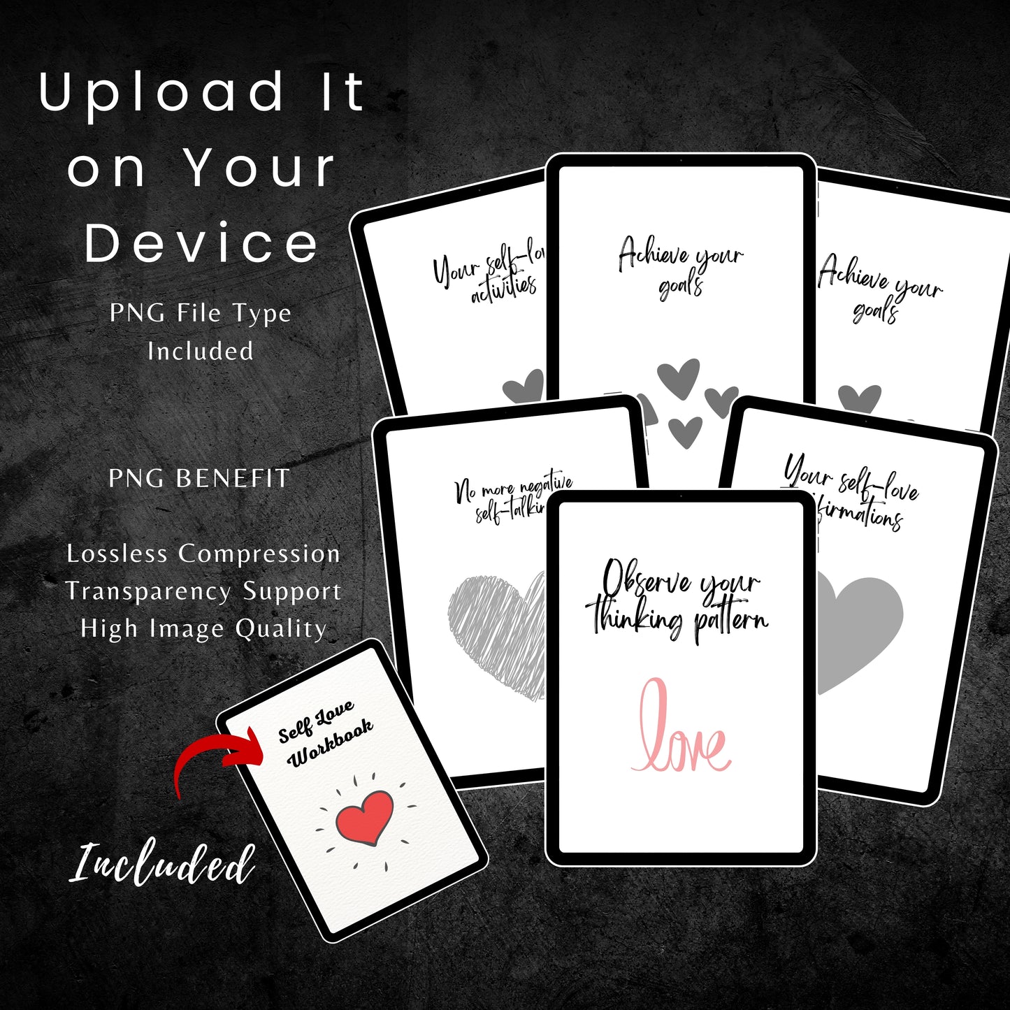 Self Love Planner & Workbook Sheets Bundle