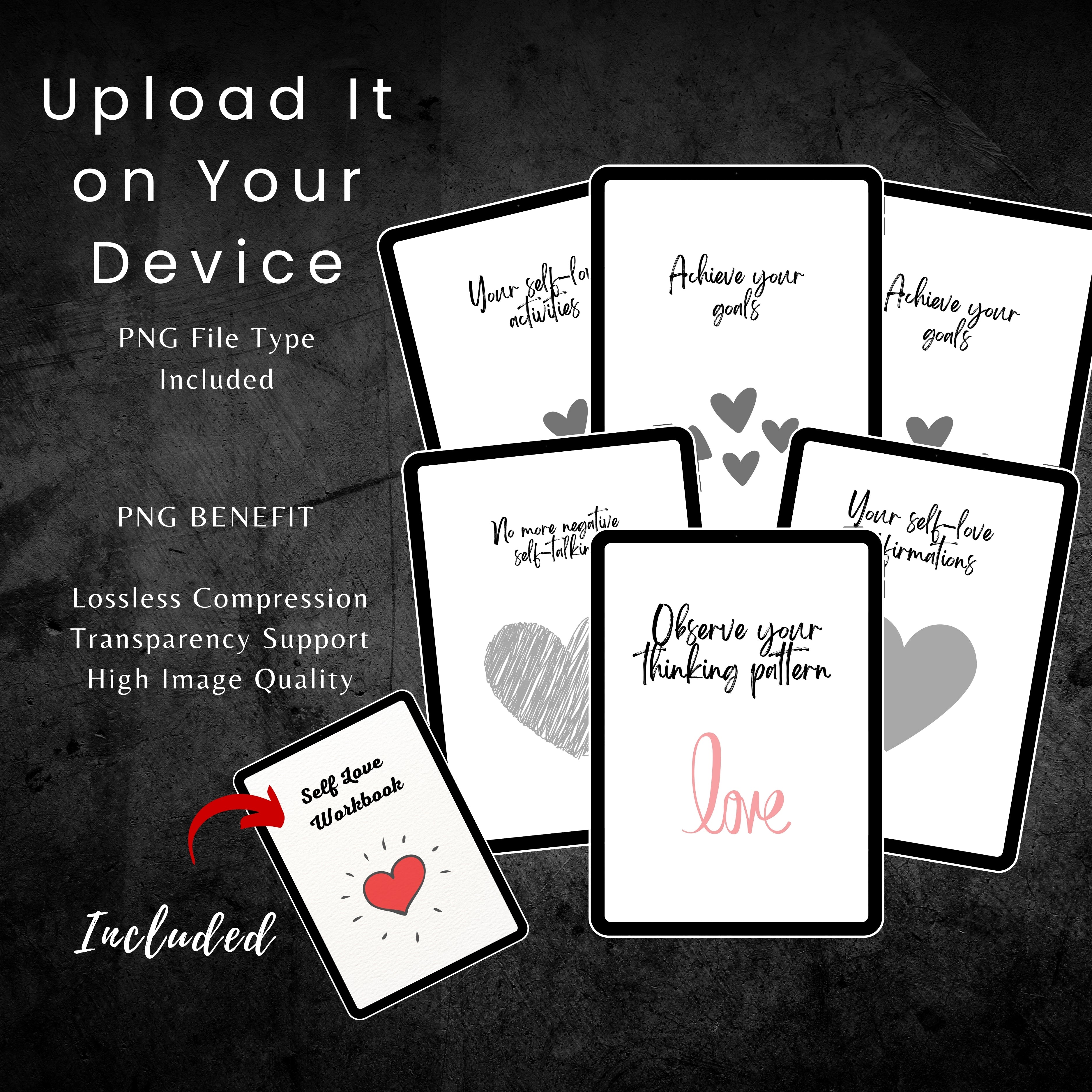 Self Love Planner & Workbook Sheets Bundle