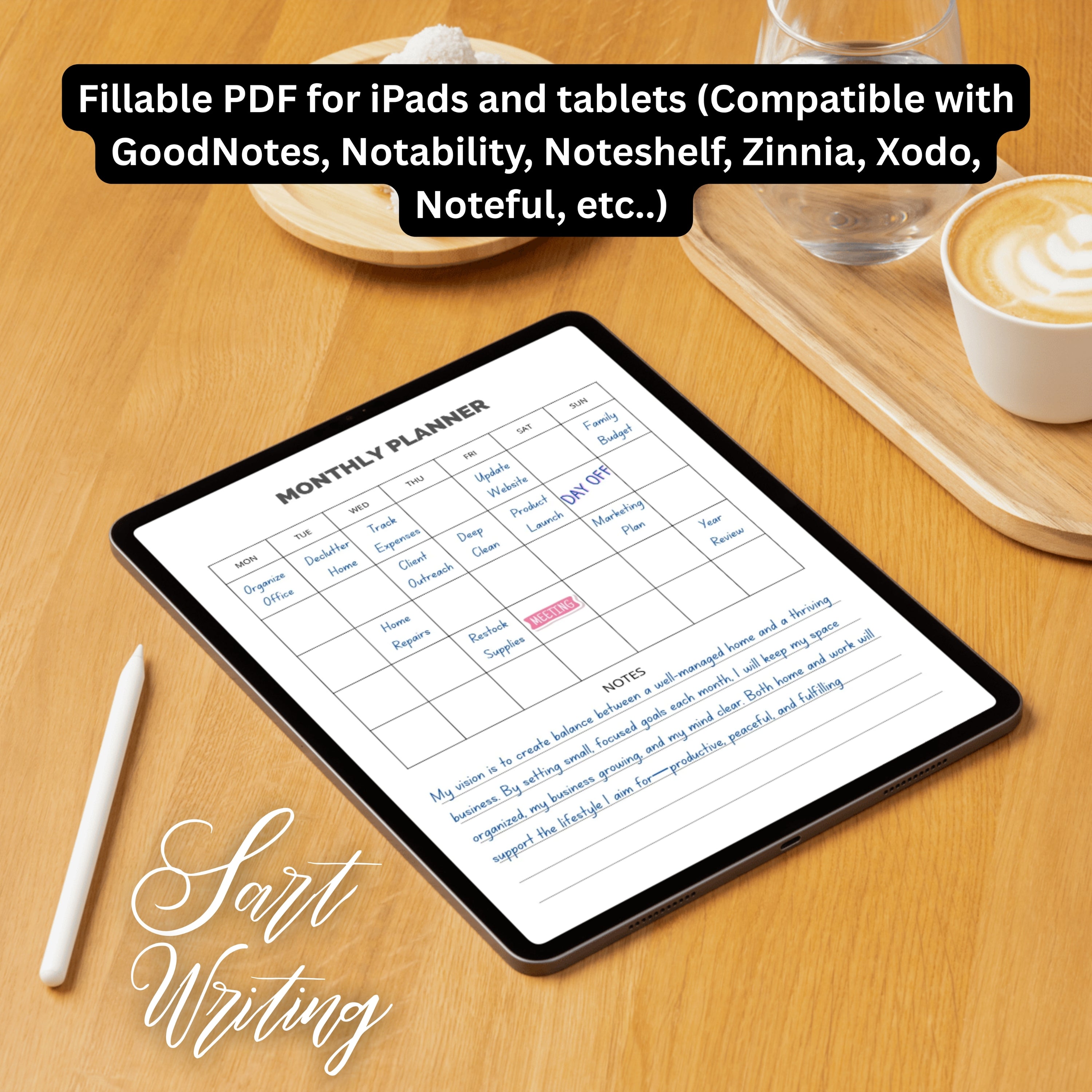 Monthly Planner PDF Paper V1