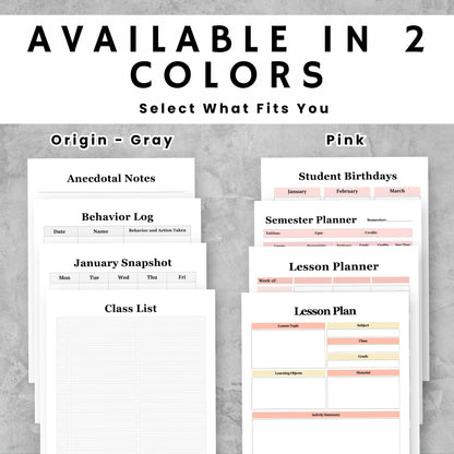The Teacher Planner Bundle x2 Colors