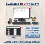 Cartes mémo de l'alphabet des fruits et légumes V1