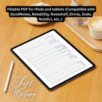 Mileage Tracker + Driver Card Paper Sheets x2