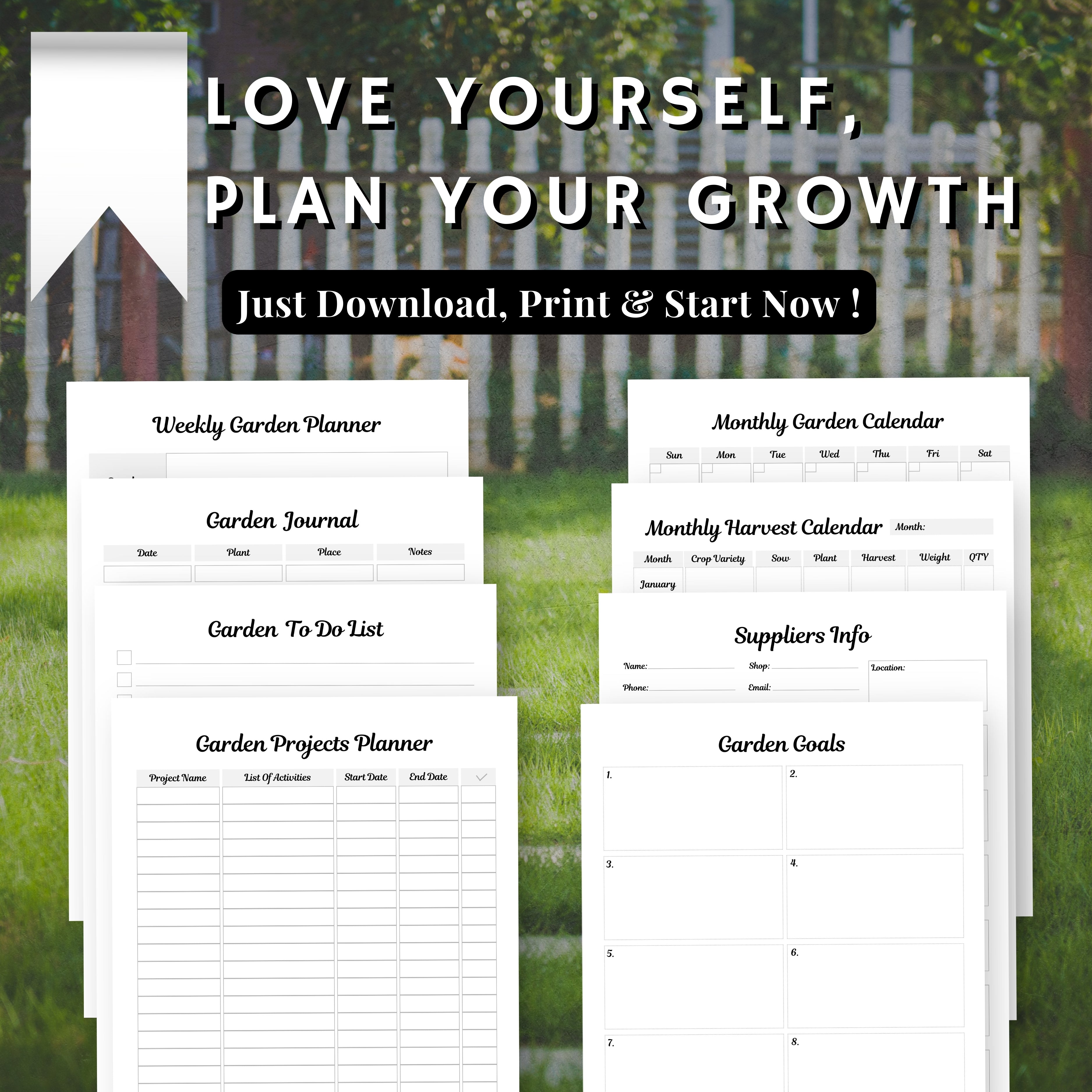 Home Garden Planner Bundle