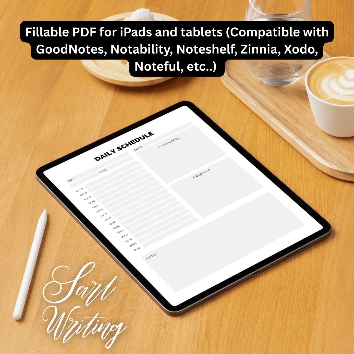 Daily Scheduler Paper Sheet