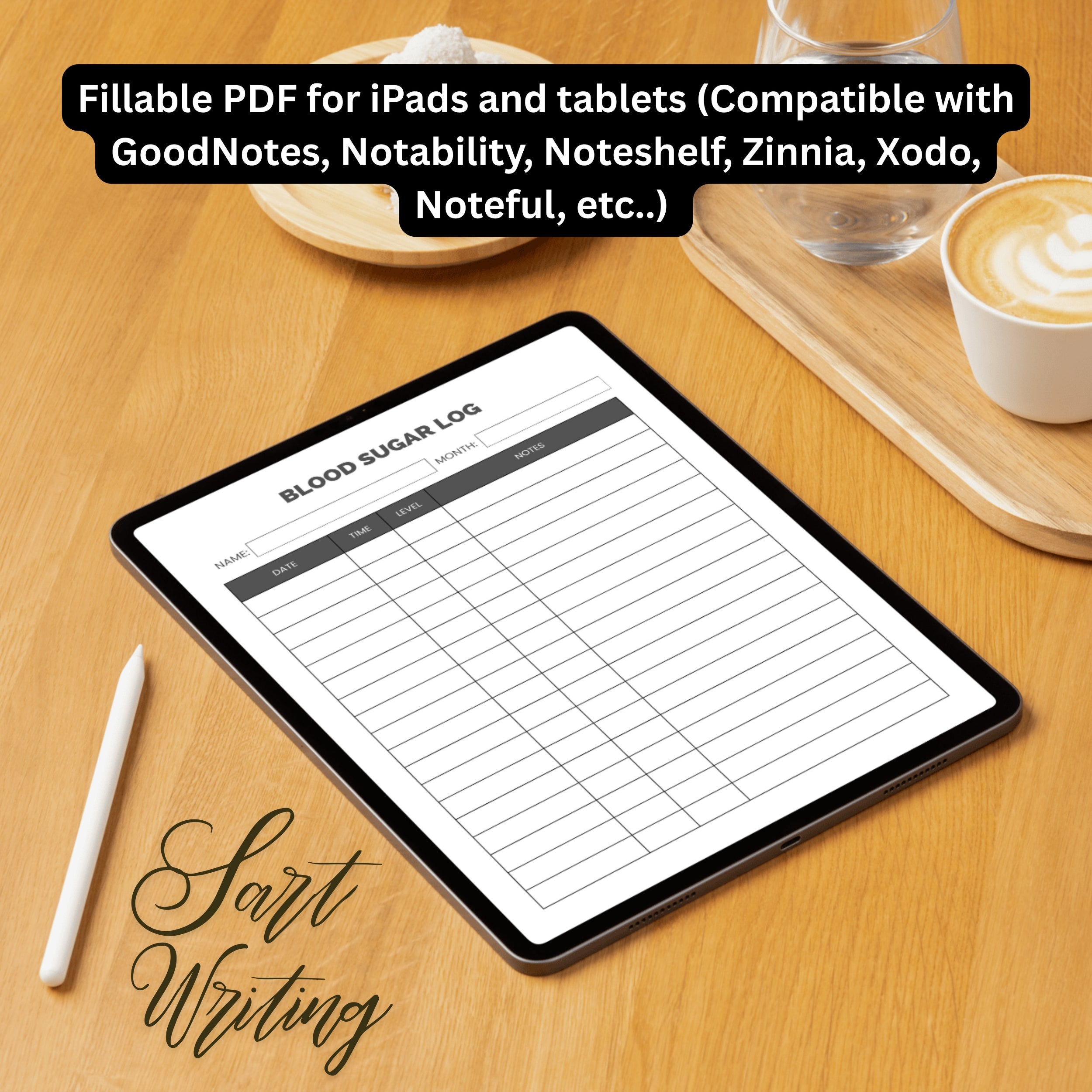 Blood Sugar Log PDF Sheet