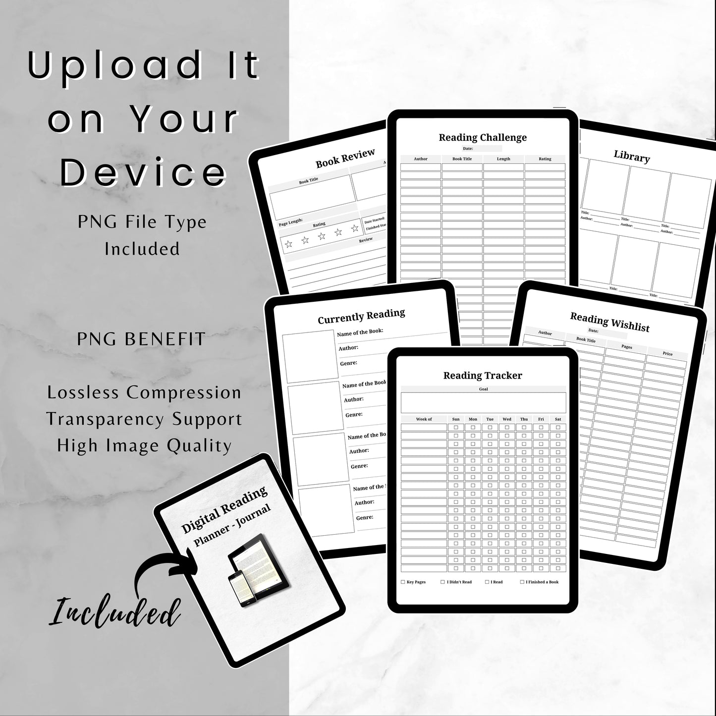 Digital Reading Planner & Journal