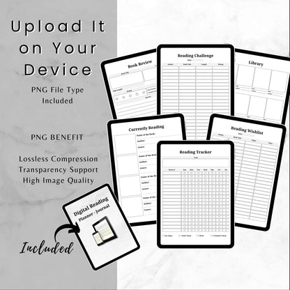 Digital Reading Planner & Journal