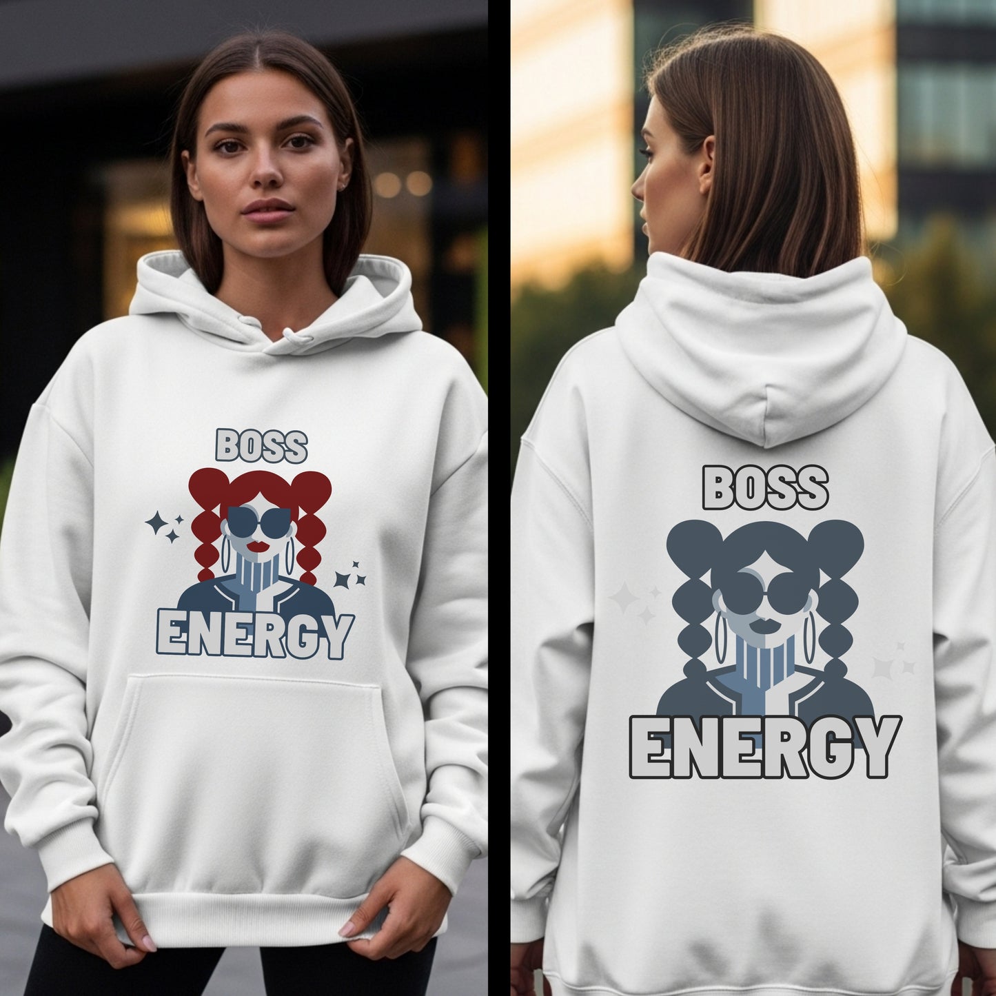 Boss Energy - Retro Pink Girl Power Confident Feminine Empowerment Statement Artwork