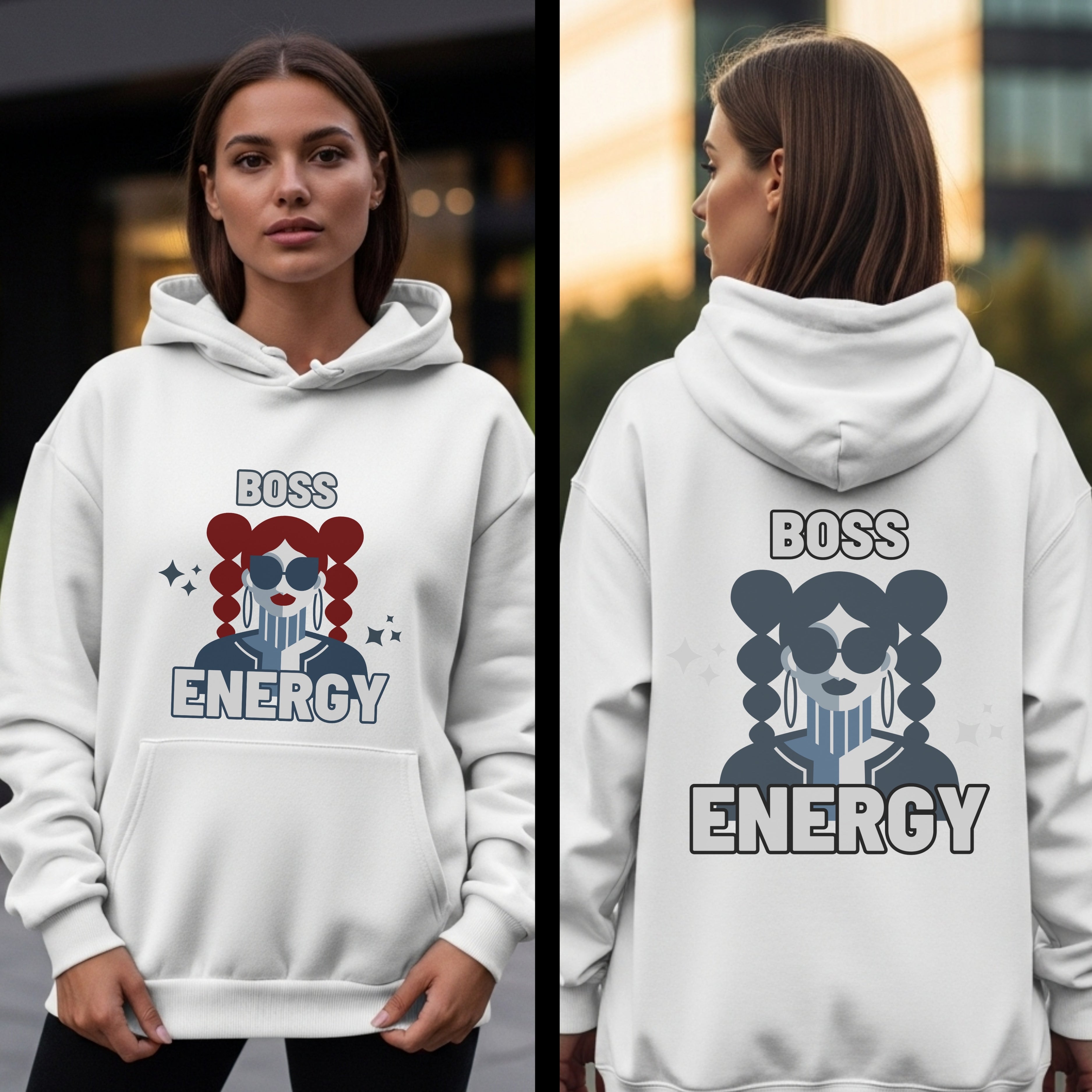 Boss Energy - Retro Pink Girl Power Confident Feminine Empowerment Statement Artwork