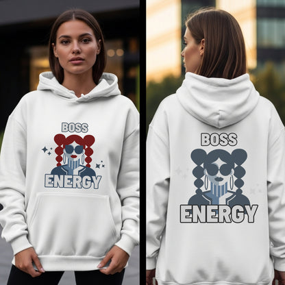 Boss Energy - Retro Pink Girl Power Confident Feminine Empowerment Statement Artwork