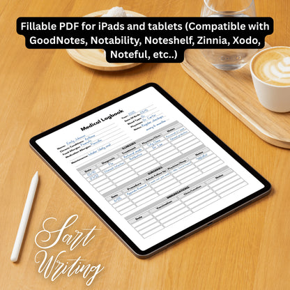 Medical Logbook Paper Sheet