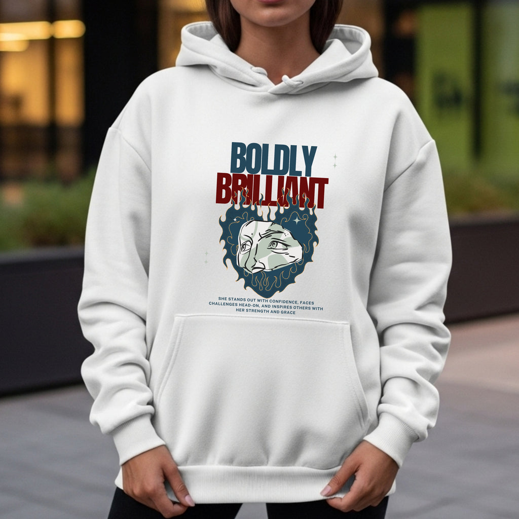 Boldly Brilliant - Abstract Pop Art Split Face Confidence Empowerment Statement Artwork