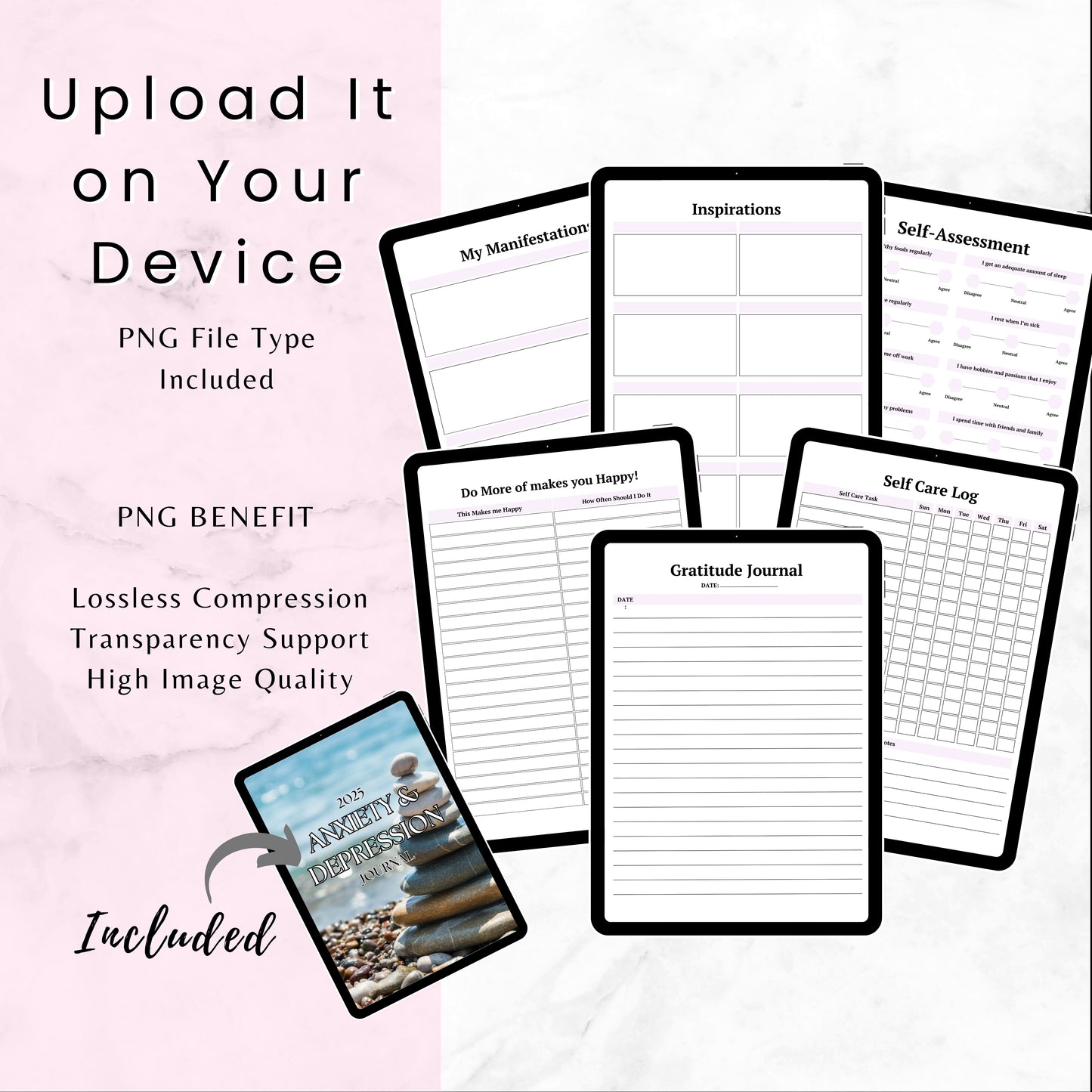 Anxiety & Depression Journal Bundle