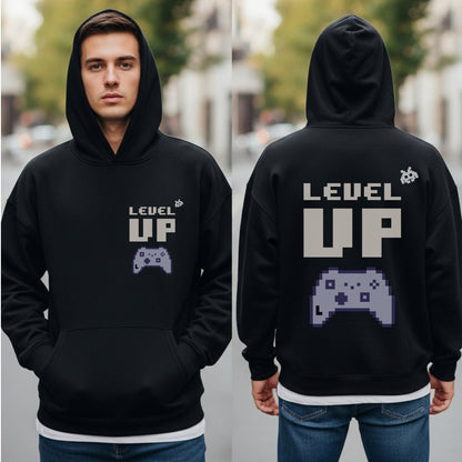 Level Up - Retro Gaming Motivational Statement Artwork