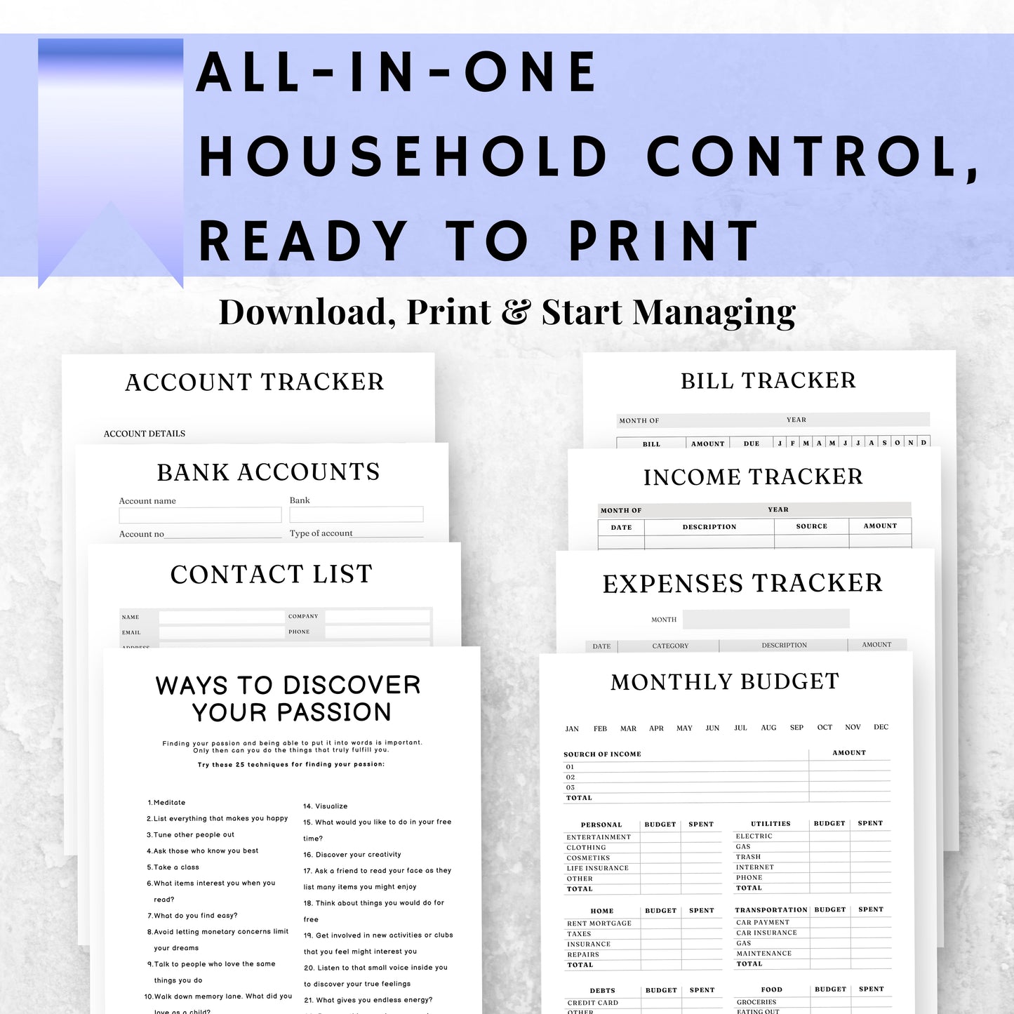 Household Management Bundle