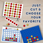 Connect Four Paper Style Game Pack