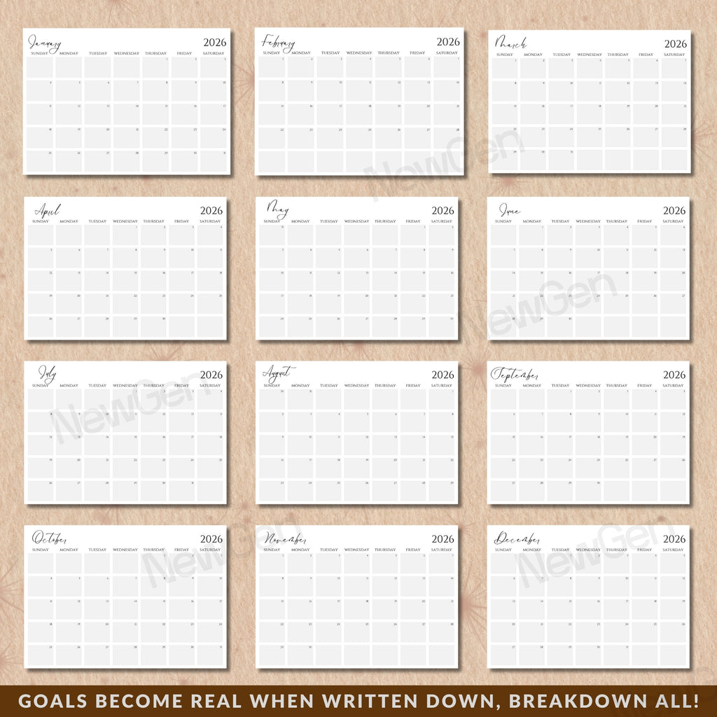 2026 Master Vision Planner