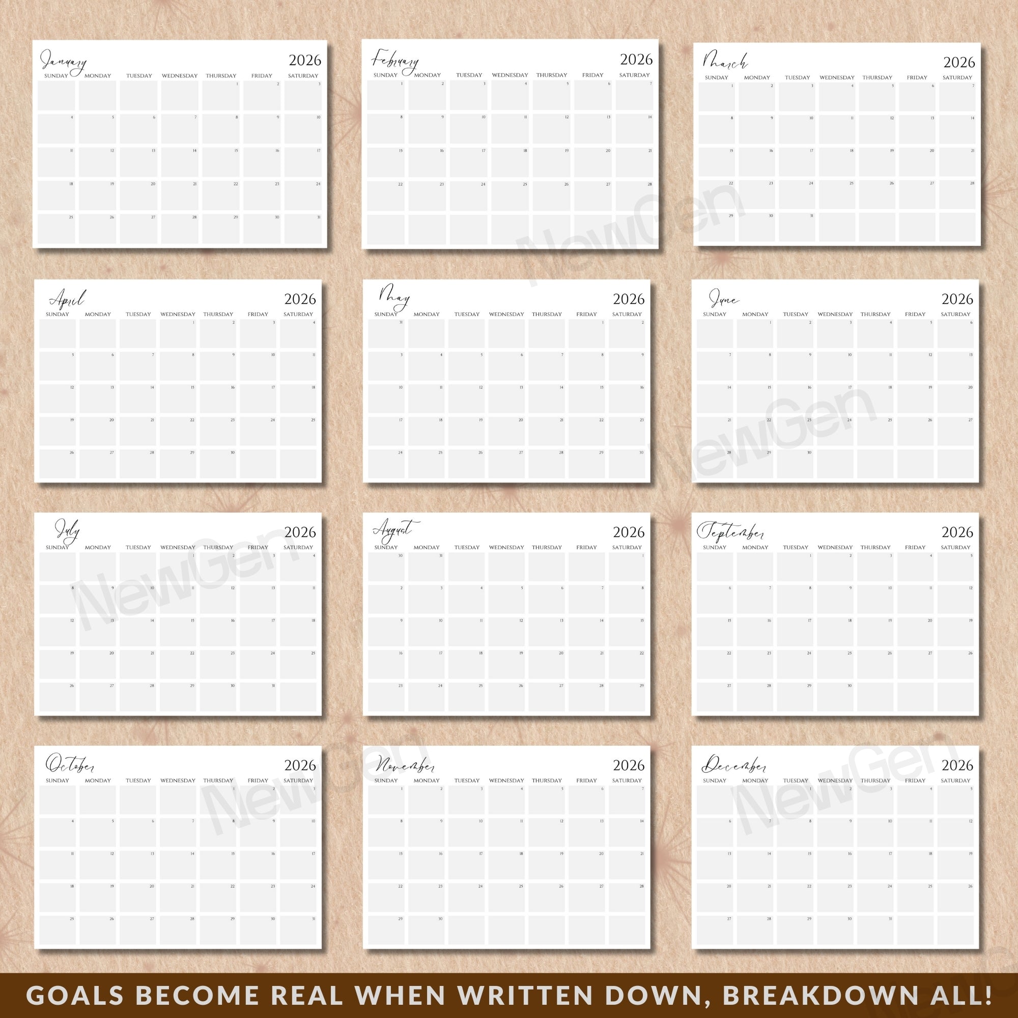 2026 Master Vision Planner