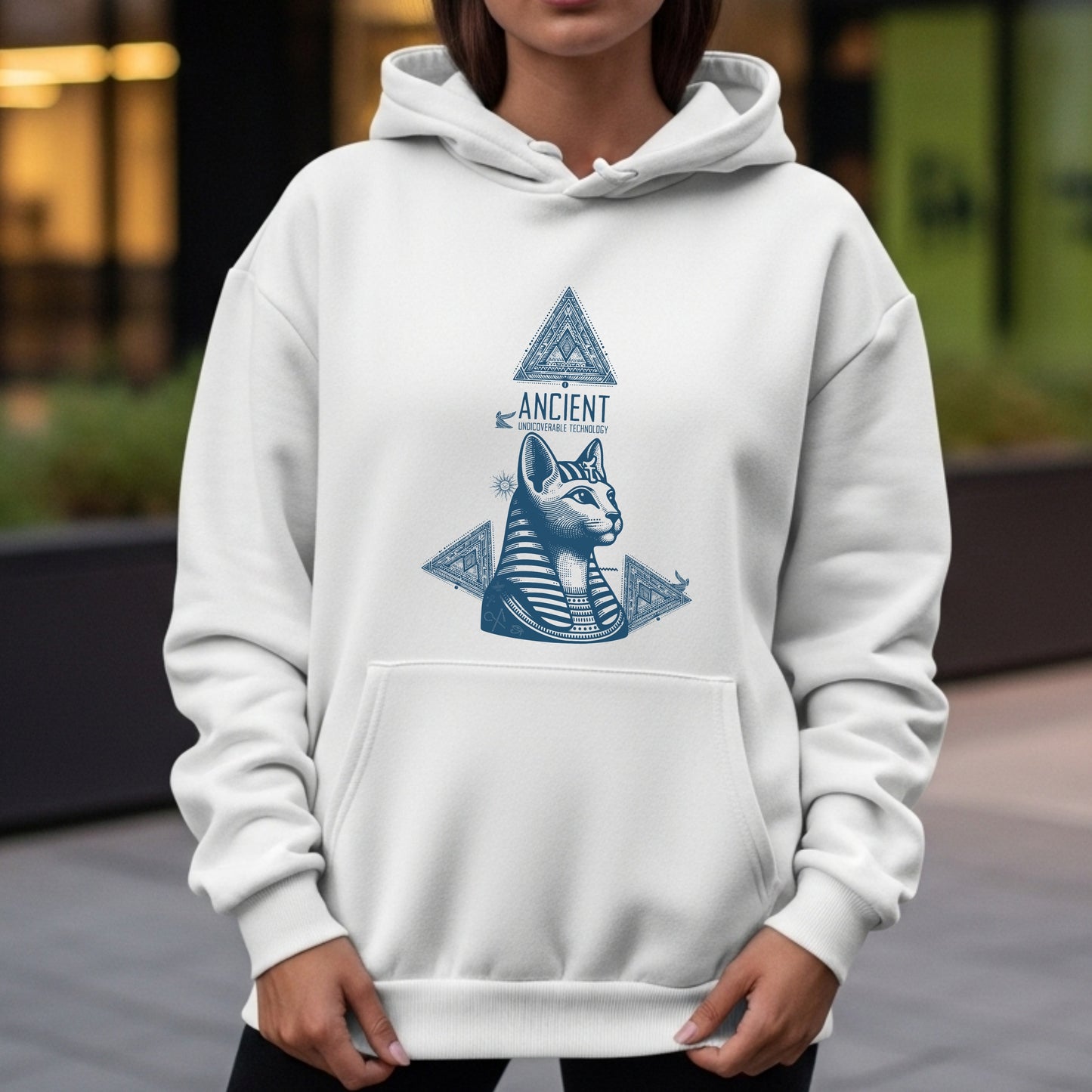 Ancient Undieverable Technology - Egyptian Cat Pyramid Mystery Statement Artwork