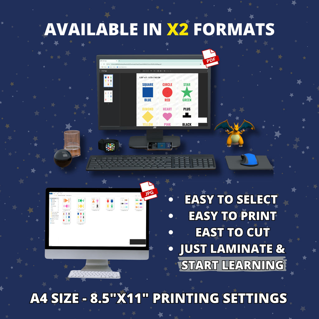 Shapes and Colors Flashcards