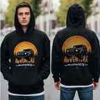 We Don't Waste Time Adventure Awaits - Off-Road Sunset Statement Artwork