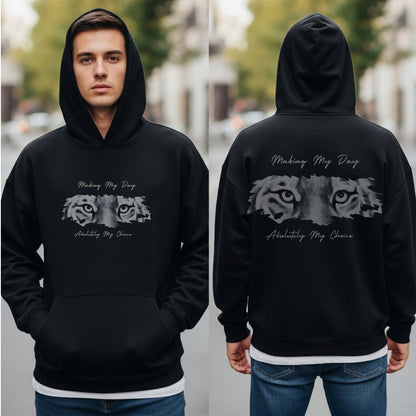 Making My Day Absolutely My Choice - Tiger Eyes Empowerment Statement Artwork