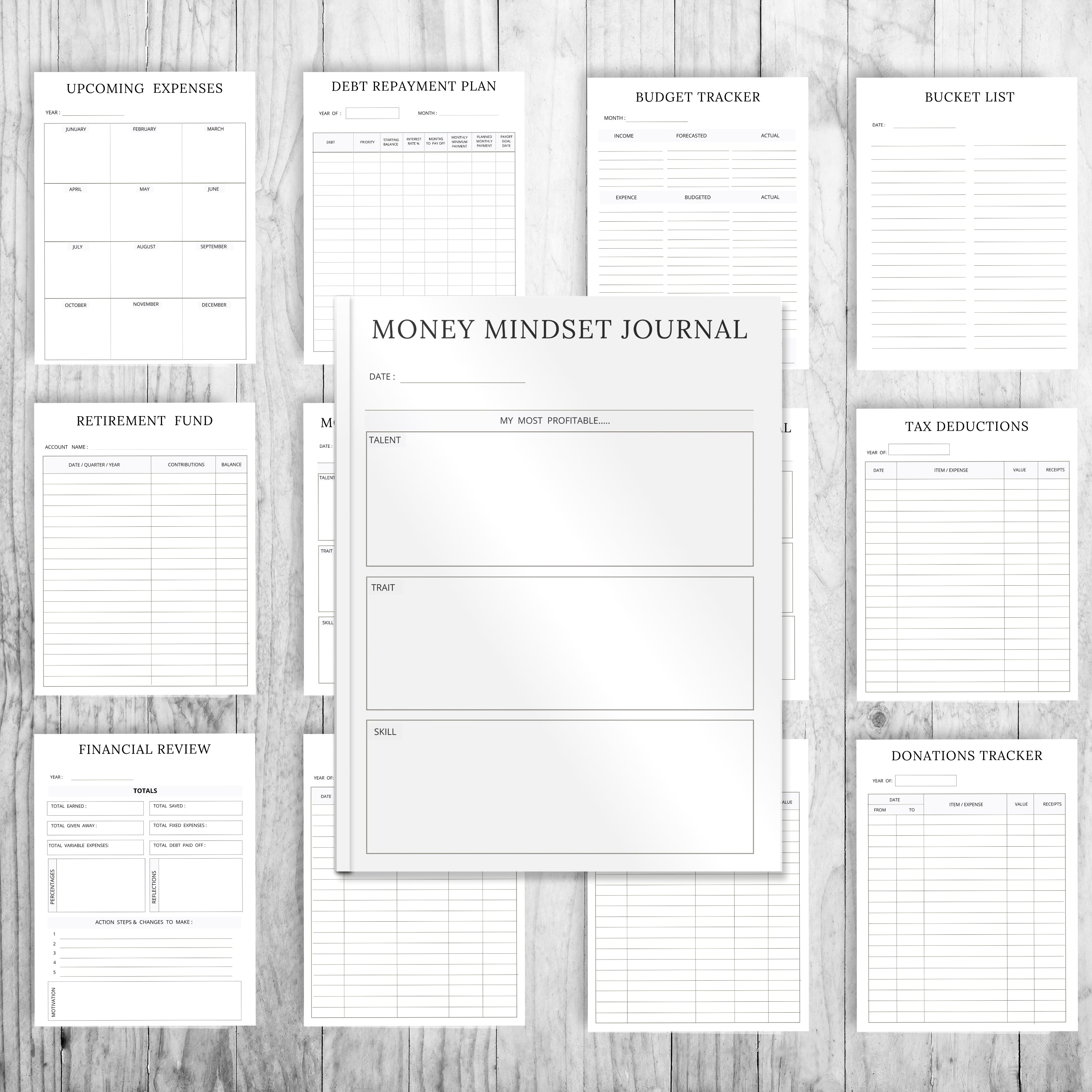 Money Mindset Journal Bundle