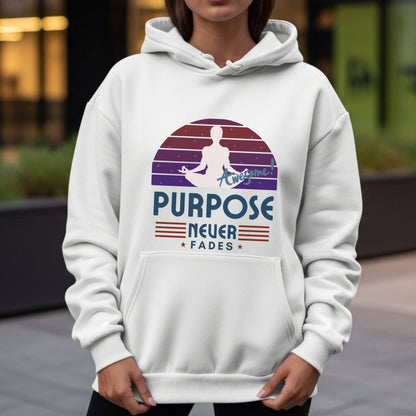 Awesome Purpose Never Fades - Meditation Retro Mindfulness Wellness StatementArtwork